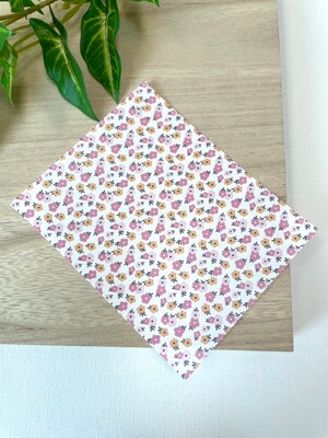 Pink and Yellow Flowers | Transfer Paper for Polymer Clay | Water Soluble Transfer Sheet | Clay Earring Tool - image1